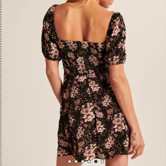 Abercrombie & Fitch Black Floral Mini Dress - Picture 2 of 7